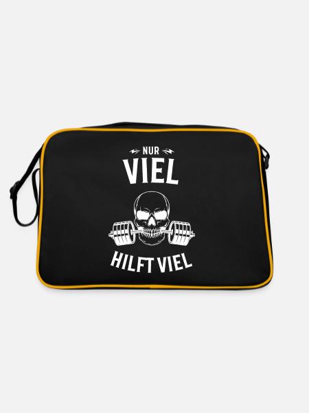 Pumper Design - Retro Tasche - Schwarz/Gold