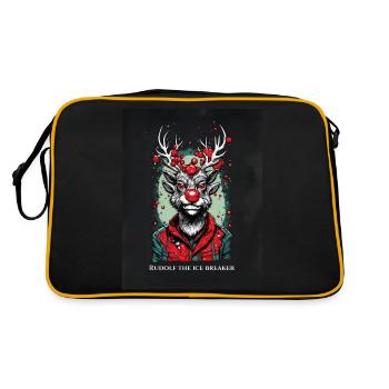 Rudolf the Ice Breaker - Retro Bag - black/gold - Back