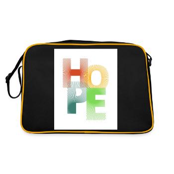 Hope - Retro Bag - black/gold - Back