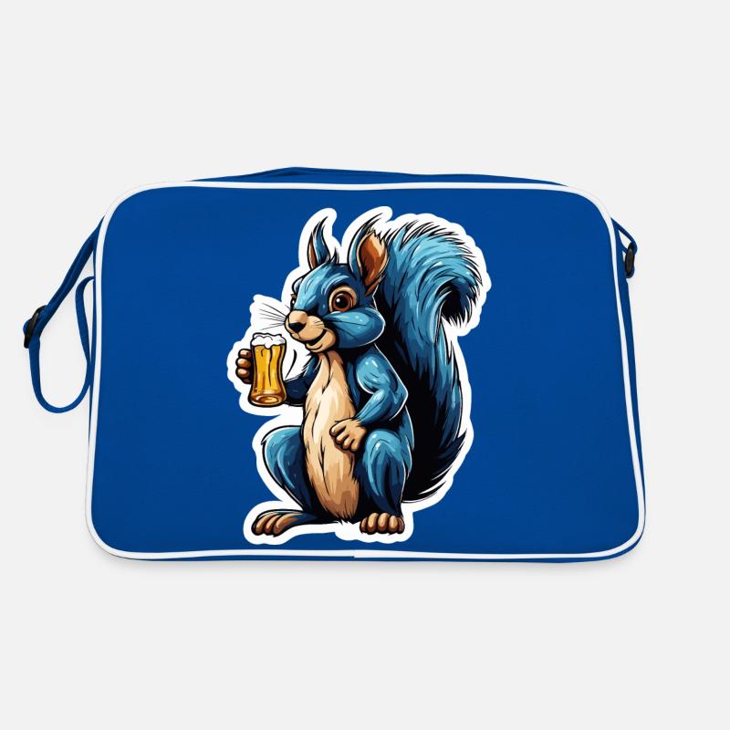Eichhörnchen / Tier / Nagetier / Waldtier / Comic Retro Tasche