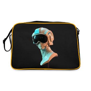 Verschieden - Retro Tasche - Schwarz/Gold - Hinten