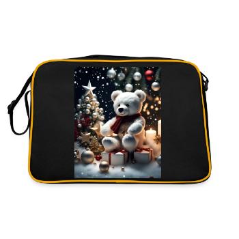 Teddy vous souhaite un joyeux Noël - Sac Retro - noir/or - Dos