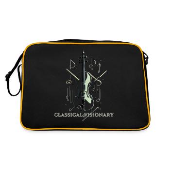 Design minimaliste et élégant pour les fans de musique classique - Sac Retro - noir/or - Dos