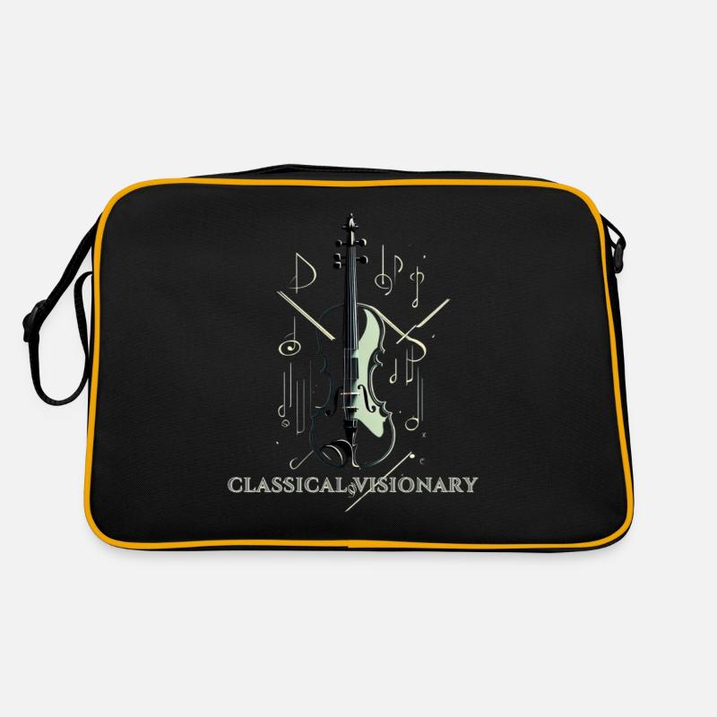 Minimalistic Classy design for classical music fan Retro Bag