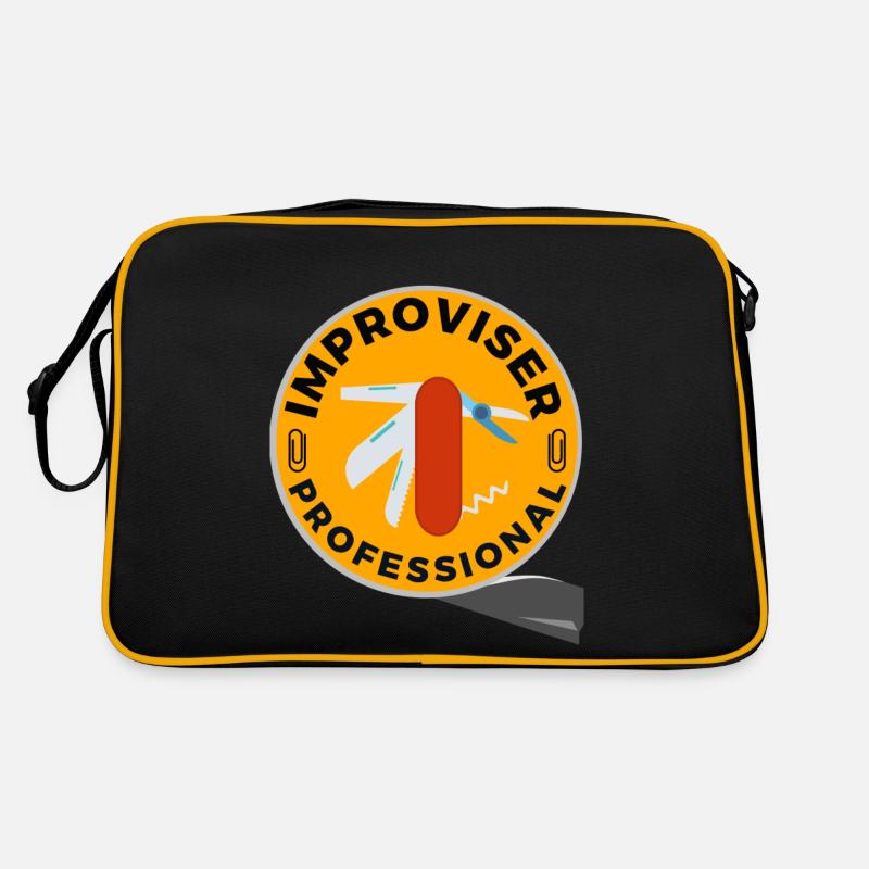 Improvisateur Professionnel - Sac Retro - noir/or