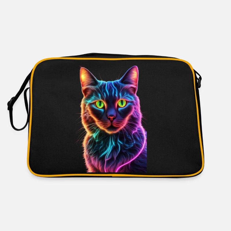 Chat néon Sac Retro