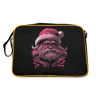 Joyeux Pinkmas rose Noël Noël joyeux Noël - Sac Retro - noir/or - Dos