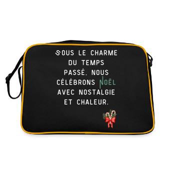 Sous le charme du temps passé, nous célébrons Noël - Sac Retro - noir/or - Dos