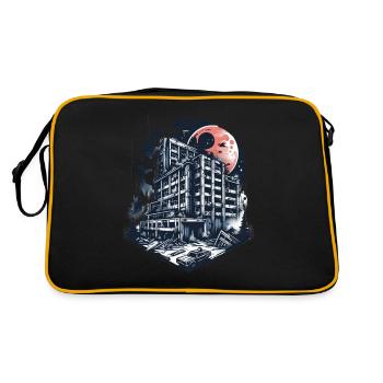 Urbex abandoned building in a vector style - Retro Bag - black/gold - Back