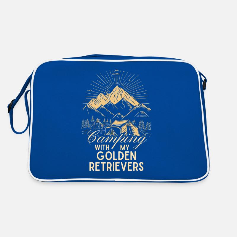 Golden Retrievers Camping Sac Retro