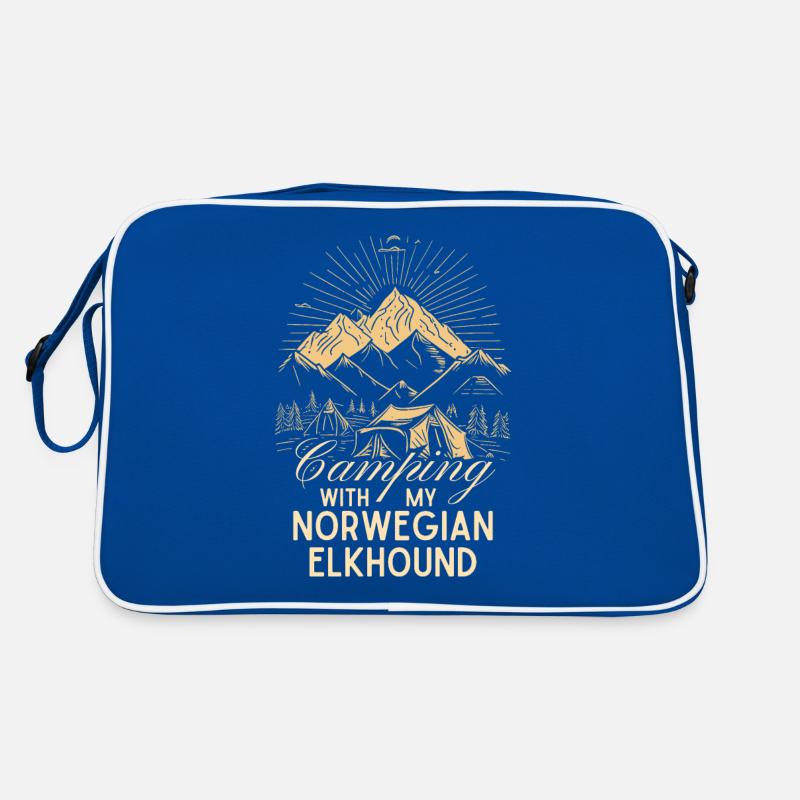 Norwegian Elschhound Camping Camping Elkhound Sac Retro