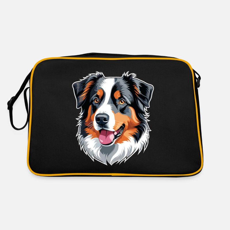 Australischer Schäferhund Retro Tasche