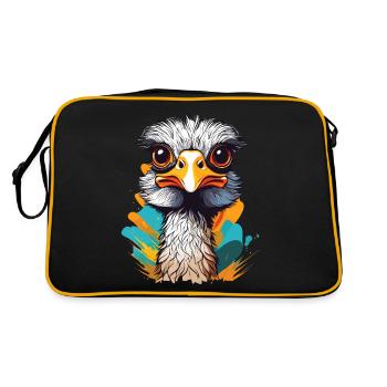 Ostrich - Retro Bag - black/gold - Back