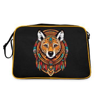 Hyena - Retro Bag - black/gold - Back