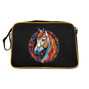 Horse - Retro Bag - black/gold - Back