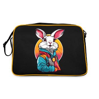 Lapin blanc - Sac Retro - noir/or - Dos
