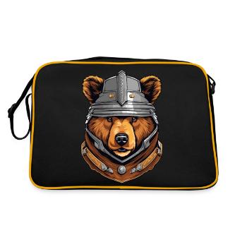 Grizzly Bear - Retro Bag - black/gold - Back
