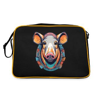 Tapir - Sac Retro - noir/or - Dos