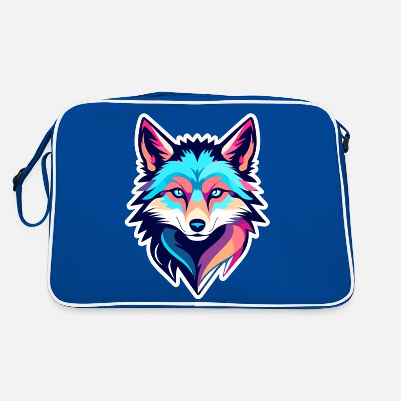 Dessin de loup Sac Retro