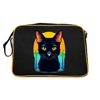 Chat de Bombay - Sac Retro - noir/or - Dos