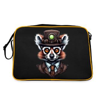 Lémurien - Sac Retro - noir/or - Dos