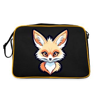 Dessin de Fennec renard du désert - Sac Retro - noir/or - Dos