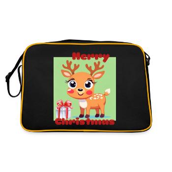 Renne de Noël - Sac Retro - noir/or - Dos