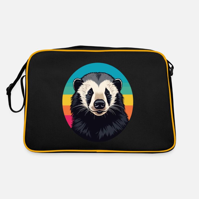 Honigdachs Retro Tasche