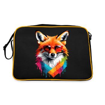 Rotfuchs - Retro Tasche - Schwarz/Gold - Hinten