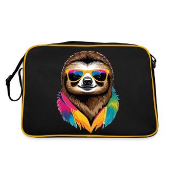 Sloth - Retro Bag - black/gold - Back