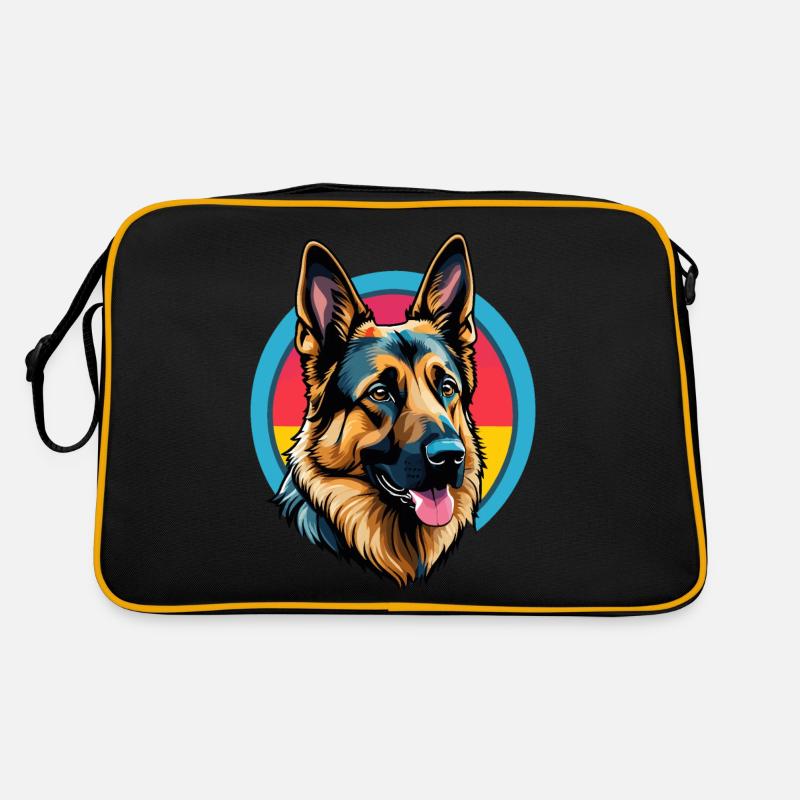 Deutscher Schäferhund Retro Tasche