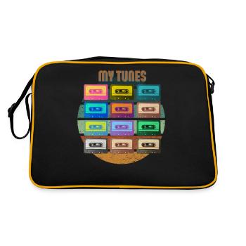 Ma cassette rétro Tune - Sac Retro - noir/or - Dos