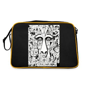 Inspirations graffiti :Camel - Sac Retro - noir/or - Dos
