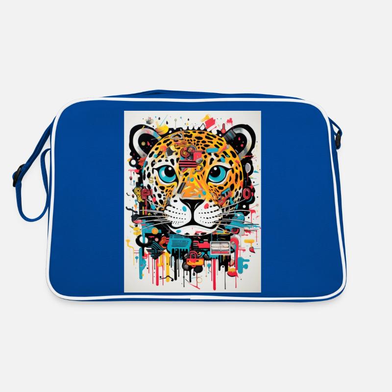 Leopard graffiti Retro Tasche