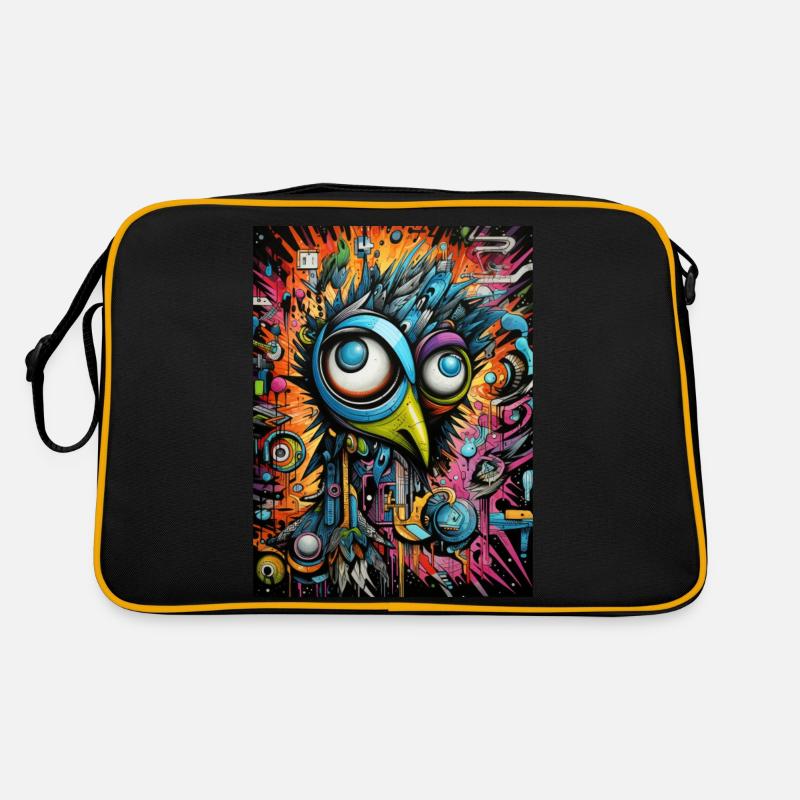 pfau graffiti Retro Tasche