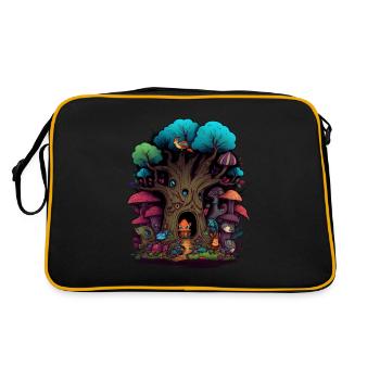 The Enchanted Forest - Retro Bag - black/gold - Back