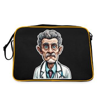 Médecin / professionnel de la santé / médecin / profession / spécialiste - Sac Retro - noir/or - Dos