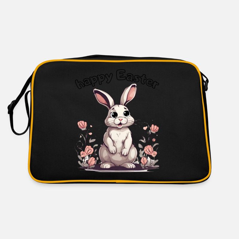 happy Easter rabbit Retro Tasche