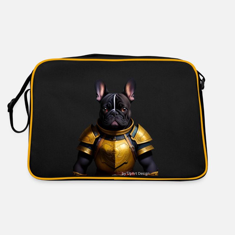 Frenchie Krieger Retro Tasche