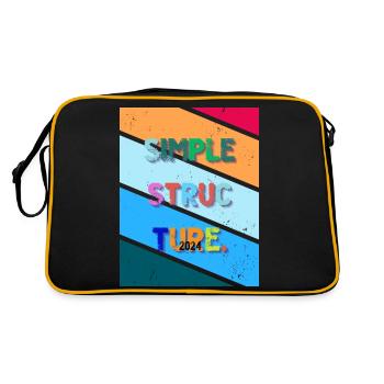 Simple design. Simple structure 2024. - Retro Bag - black/gold - Back