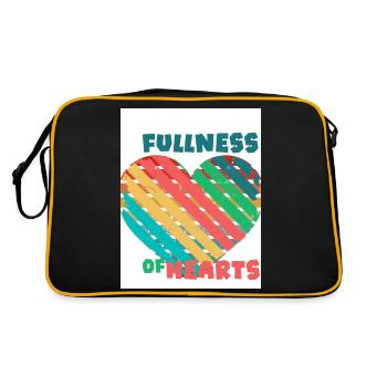 The fullness of hearts. Fullness of hearts. - Retro Bag - black/gold - Back