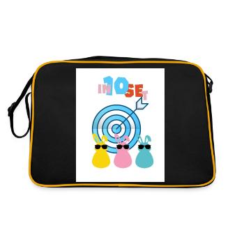 Abattu à 10. Intense et précis. - Sac Retro - noir/or - Dos