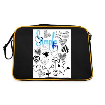 Simple story. - Retro Bag - black/gold - Back