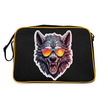 Werewolf / Full Moon / Creature / Transformation / Curse - Retro Bag - black/gold - Back
