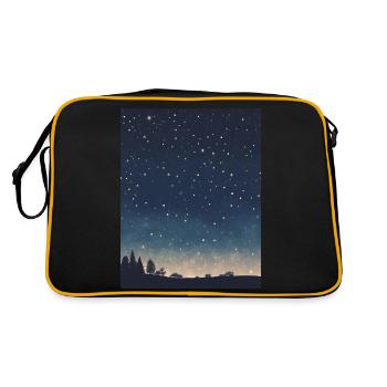 Starry sky - Retro Bag - black/gold - Back
