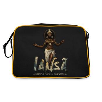 Iansã - Retro Tasche - Schwarz/Gold - Hinten