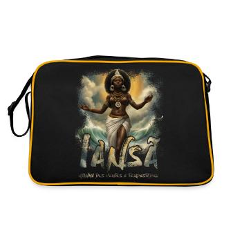 Iansã - Retro Tasche - Schwarz/Gold - Hinten