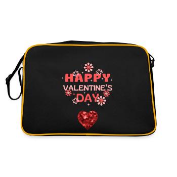 Saint valentin Valentine's day - Sac Retro - noir/or - Dos
