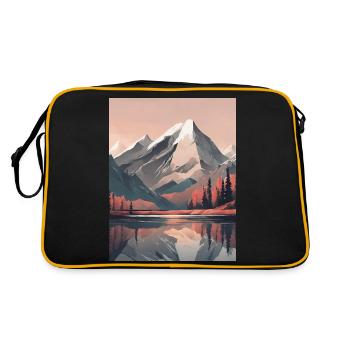 Mountains - Retro Bag - black/gold - Back