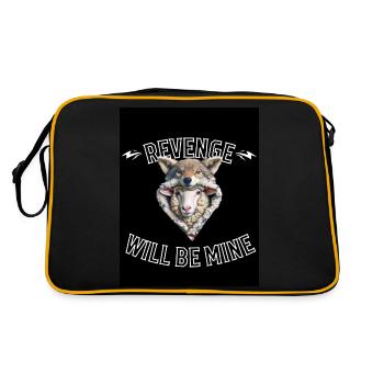 Revenge will be mine - Retro Bag - black/gold - Back